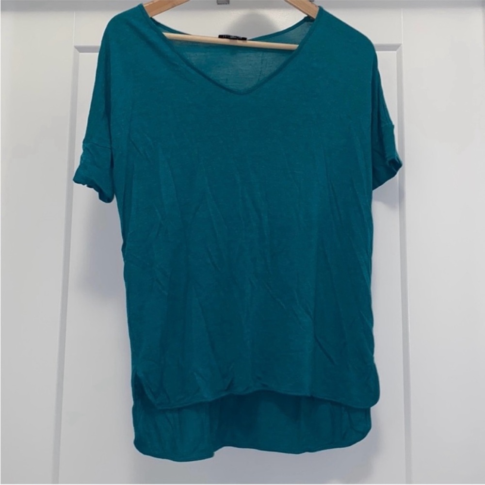 💙💚 THE LIMITED Teal V-Neck Short Sleeve Top - Size M